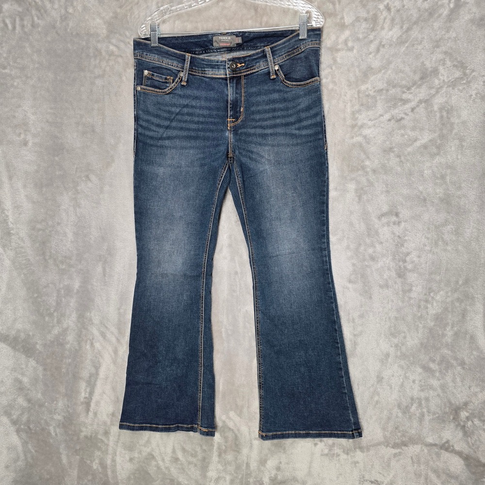 Torid Luxe Slim Boot Jeans Womens 10XS Dark Wash Stretch Denim Mid Rise Curvy